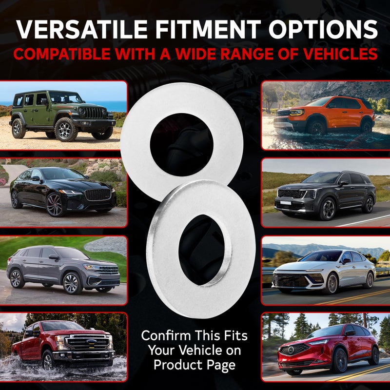 VOTEX - Made in USA - M12 12MM Oil Drain Plug Crush Washer Gasket Seal Ring - Oil/Coolant - Aluminum - 20 Pack - ACWM12 - Image 4